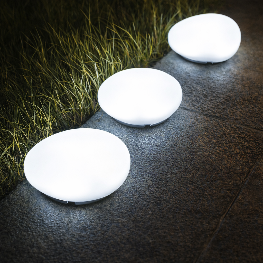 Solar Stone Lights β 49% OFF Today Turn Your Yard Into a Glowing Stone Path