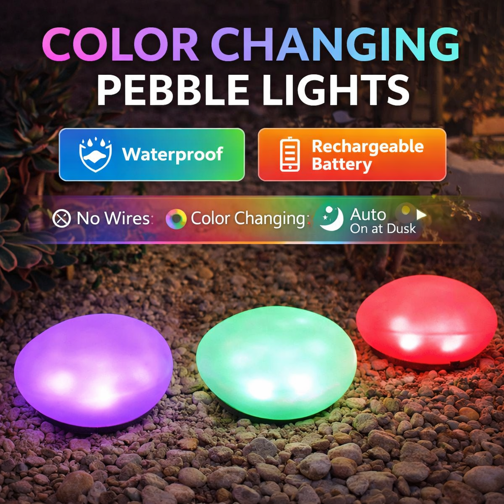 Solar Stone Lights – 49% OFF Today Turn Your Yard Into a Glowing Stone Path