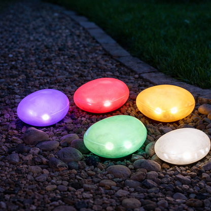 Solar Stone Lights – 49% OFF Today Turn Your Yard Into a Glowing Stone Path
